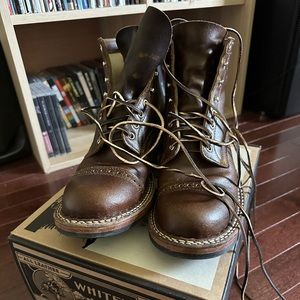 Custom White’s Bounty Hunters (Cinnamon Wax, 9.5D)